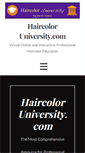 Mobile Screenshot of haircoloruniversity.com